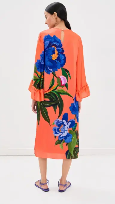 Borgo de Nor Celeste Dress Floral Candy P. Ment | Thumbnail 3 Borgo de Nor Celeste Dress Floral Candy P. Ment | Thumbnail 3