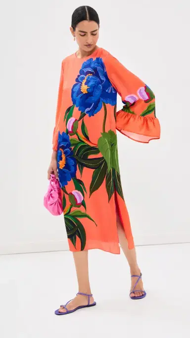 Borgo de Nor Celeste Dress Floral Candy P. Ment | Thumbnail 5 Borgo de Nor Celeste Dress Floral Candy P. Ment | Thumbnail 5
