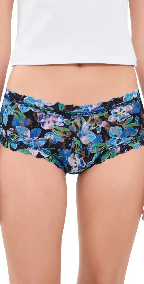 Hanky Panky ignature Lace Incognito Boy Shorts Ocean Blooms