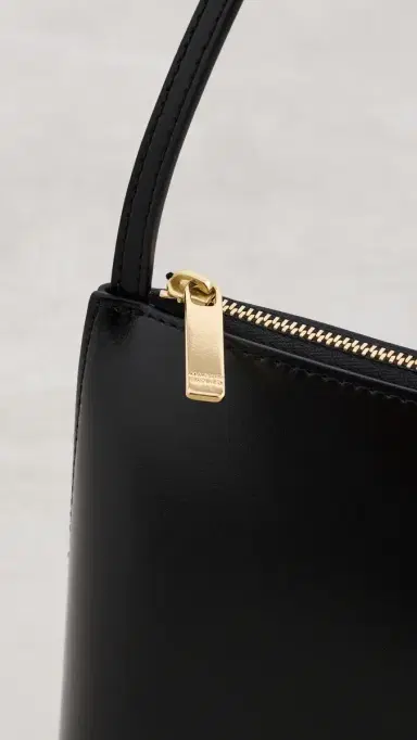 MANSUR GAVRIEL Gaia Shoulder Bag Black/Flamma | Thumbnail 5 MANSUR GAVRIEL Gaia Shoulder Bag Black/Flamma | Thumbnail 5