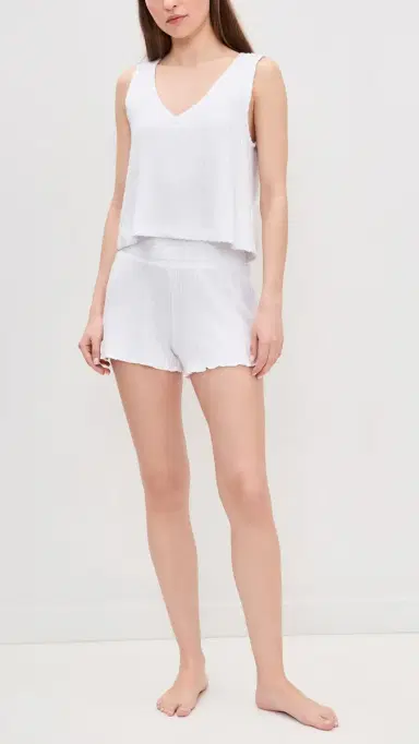 Z Supply Dawn Smocked Rib Shorts | Thumbnail 5 Z Supply Dawn Smocked Rib Shorts | Thumbnail 5