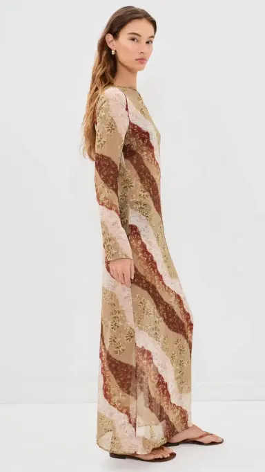 LIONESS Pacific Maxi Dress Vintage Floral | Thumbnail 4 LIONESS Pacific Maxi Dress Vintage Floral | Thumbnail 4