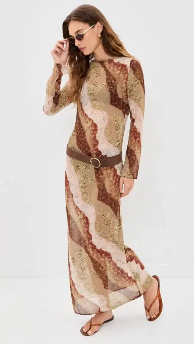 LIONESS Pacific Maxi Dress Vintage Floral | Thumbnail 5 LIONESS Pacific Maxi Dress Vintage Floral | Thumbnail 5