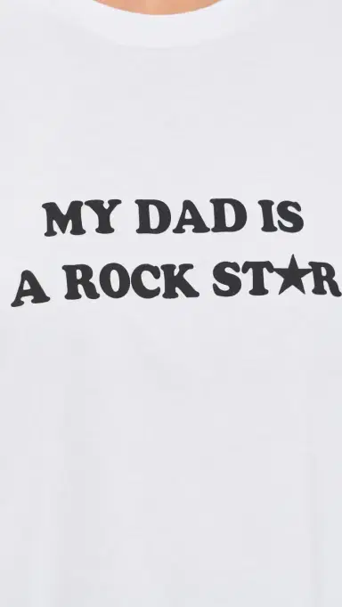 Stella McCartney My Dad Is A Rockstar Boyfriend T-Shirt | Thumbnail 6 Stella McCartney My Dad Is A Rockstar Boyfriend T-Shirt | Thumbnail 6