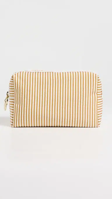 Stoney Clover Lane Medium Pouch Yellow Seersucker One Size | Thumbnail 2 Stoney Clover Lane Medium Pouch Yellow Seersucker One Size | Thumbnail 2