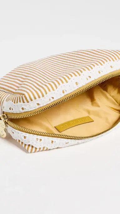 Stoney Clover Lane Medium Pouch Yellow Seersucker One Size | Thumbnail 6 Stoney Clover Lane Medium Pouch Yellow Seersucker One Size | Thumbnail 6