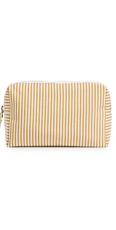 Stoney Clover Lane Medium Pouch Yellow Seersucker One Size | Thumbnail 1 Stoney Clover Lane Medium Pouch Yellow Seersucker One Size | Thumbnail 1