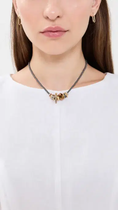 Elizabeth Cole Terra Necklace Mixed Metal One Size | Thumbnail 3