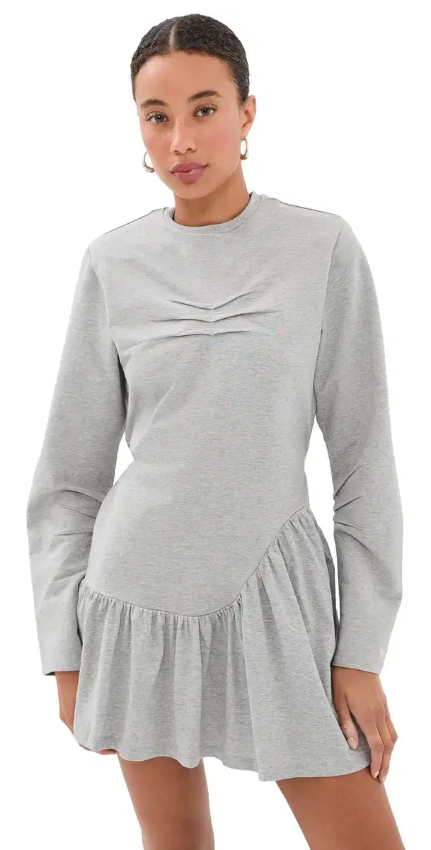 The Attico Jersey Mini dress Melange Grey