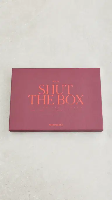 Printworks Shut The Box Game Dark Red One Size | Thumbnail 3
