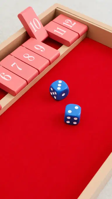 Printworks Shut The Box Game Dark Red One Size | Thumbnail 4