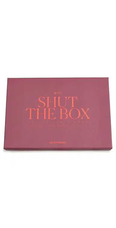 Printworks Shut The Box Game Dark Red One Size | Thumbnail 1