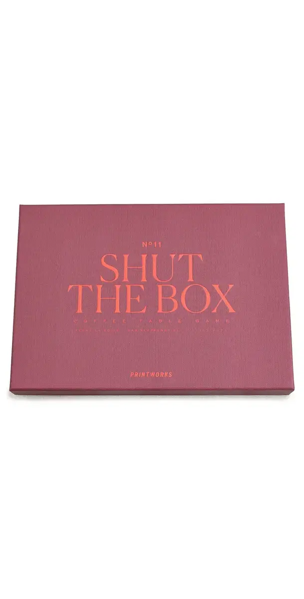 Printworks Shut The Box Game Dark Red One Size