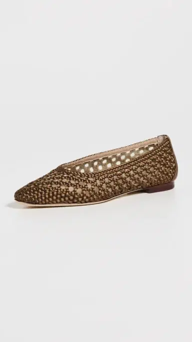 Veronica Beard Cienna Flats Chestnut | Thumbnail 2