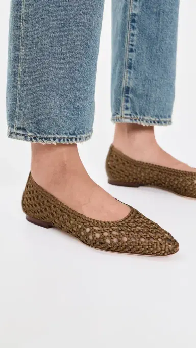 Veronica Beard Cienna Flats Chestnut | Thumbnail 3