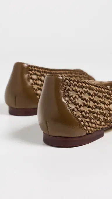 Veronica Beard Cienna Flats Chestnut | Thumbnail 4