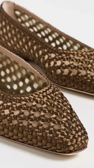 Veronica Beard Cienna Flats Chestnut | Thumbnail 6