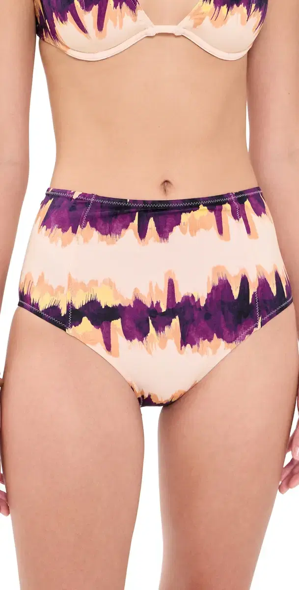 Ulla Johnson Zahara High Waisted Bikini Bottoms Quarry M