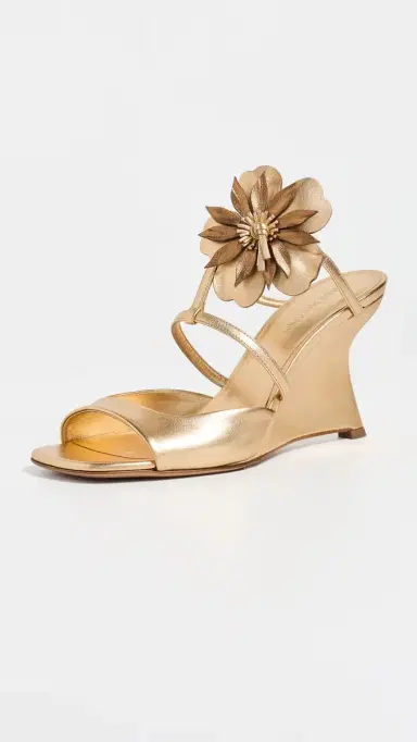 Zimmermann Belara Wedges 85 Gold | Thumbnail 2