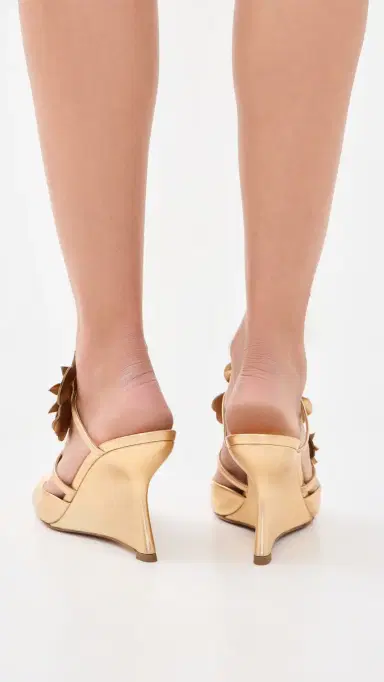 Zimmermann Belara Wedges 85 Gold | Thumbnail 5