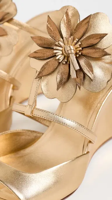 Zimmermann Belara Wedges 85 Gold | Thumbnail 6