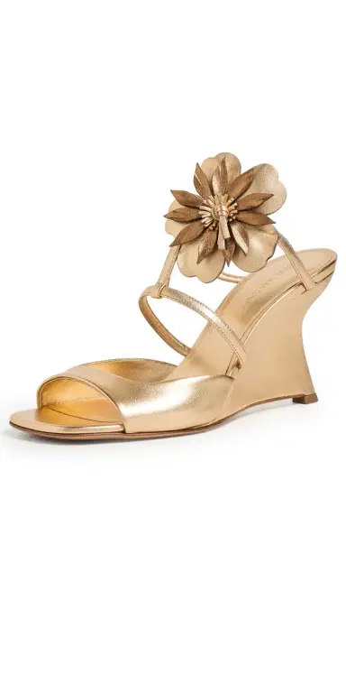 Zimmermann Belara Wedges 85 Gold | Thumbnail 1