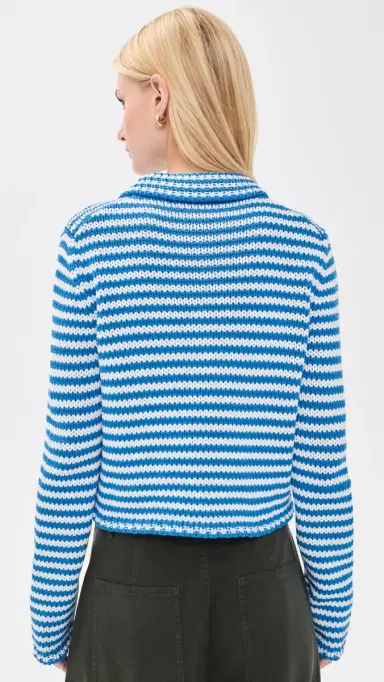 La Ligne Fine Line Mini arina Cardigan Cerulean/ | Thumbnail 3 La Ligne Fine Line Mini arina Cardigan Cerulean/ | Thumbnail 3