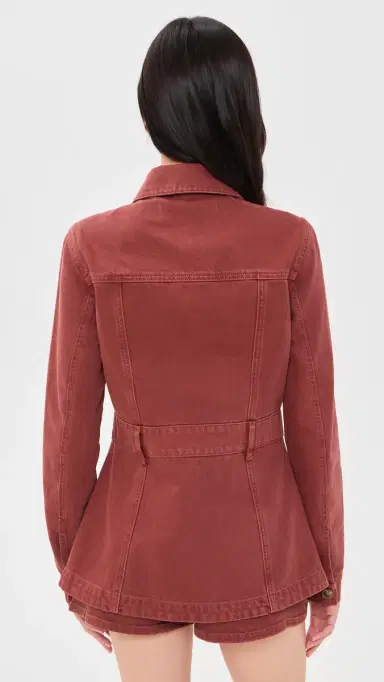 Veronica Beard Jean Anzu Jacket Rust | Thumbnail 3