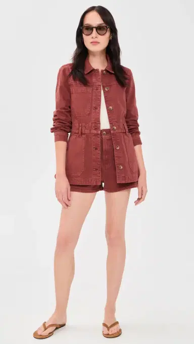 Veronica Beard Jean Anzu Jacket Rust | Thumbnail 5