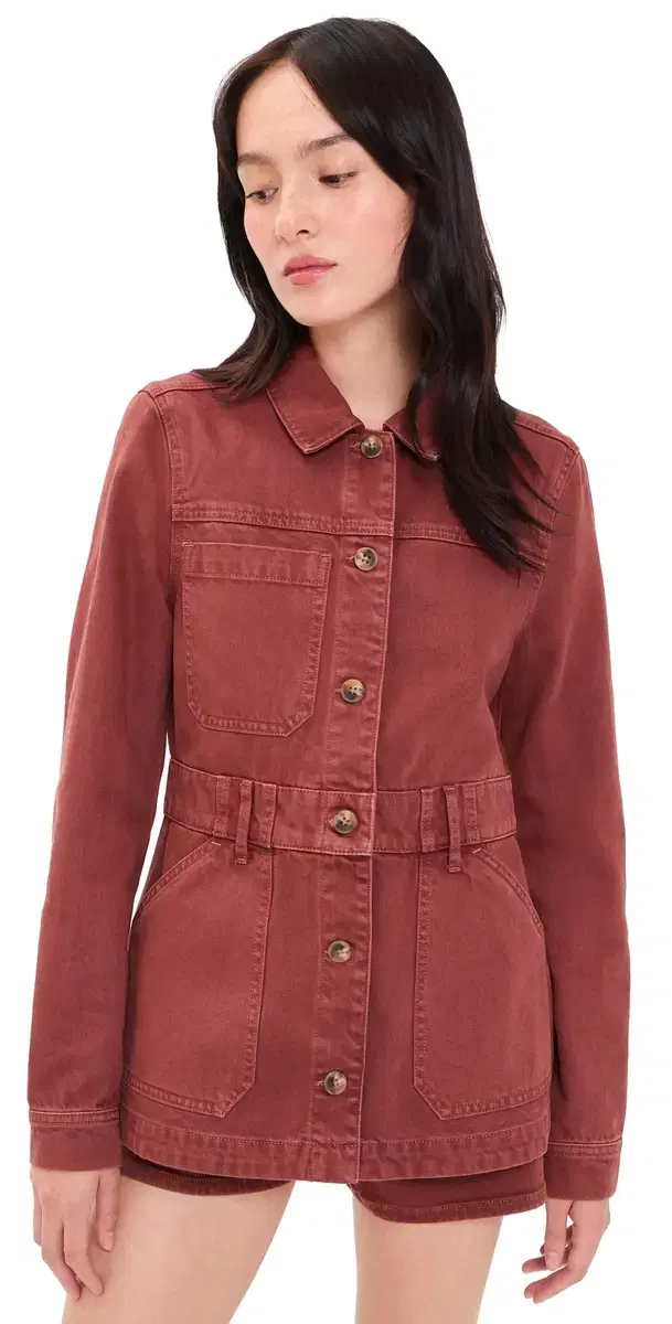 Veronica Beard Jean Anzu Jacket Rust
