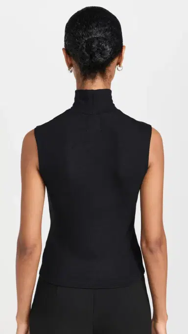 LESET auren Sleeveless Turtleneck Black | Thumbnail 3 LESET auren Sleeveless Turtleneck Black | Thumbnail 3