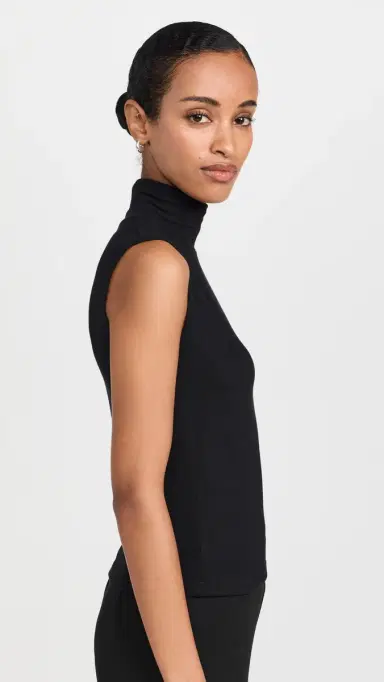 LESET auren Sleeveless Turtleneck Black | Thumbnail 4 LESET auren Sleeveless Turtleneck Black | Thumbnail 4