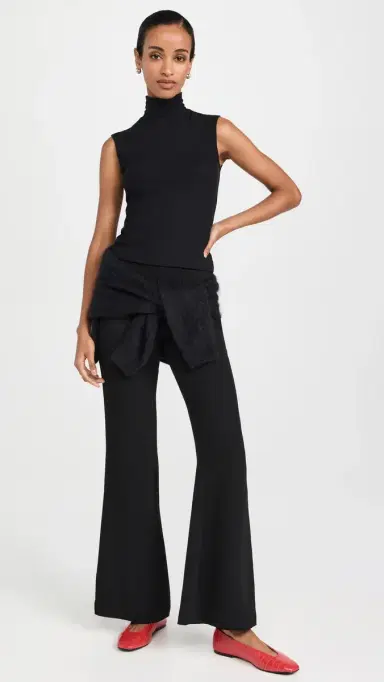 LESET auren Sleeveless Turtleneck Black | Thumbnail 5 LESET auren Sleeveless Turtleneck Black | Thumbnail 5
