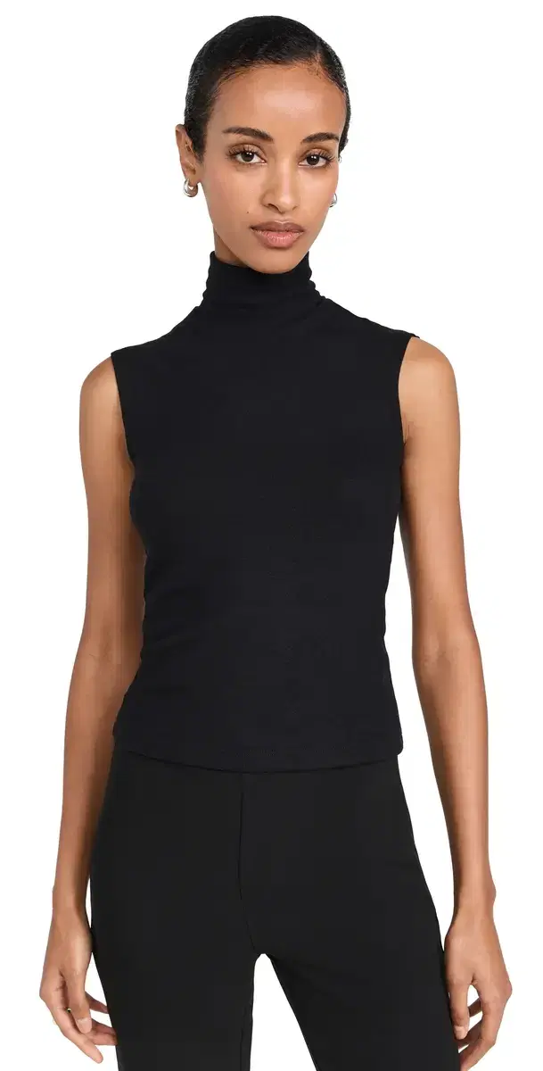 LESET auren Sleeveless Turtleneck Black