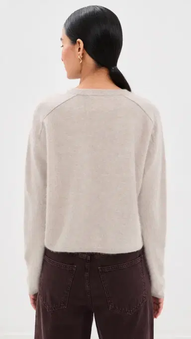 Lisa Yang Lexia Brushed Cashmere Sweater Sand Brushed | Thumbnail 3 Lisa Yang Lexia Brushed Cashmere Sweater Sand Brushed | Thumbnail 3