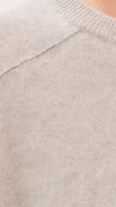 Lisa Yang Lexia Brushed Cashmere Sweater Sand Brushed | Thumbnail 6 Lisa Yang Lexia Brushed Cashmere Sweater Sand Brushed | Thumbnail 6
