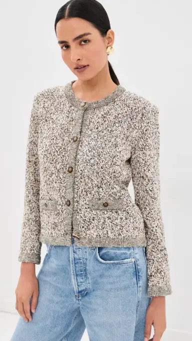 Veronica Beard Rexton Cardigan Dove ulti | Thumbnail 2