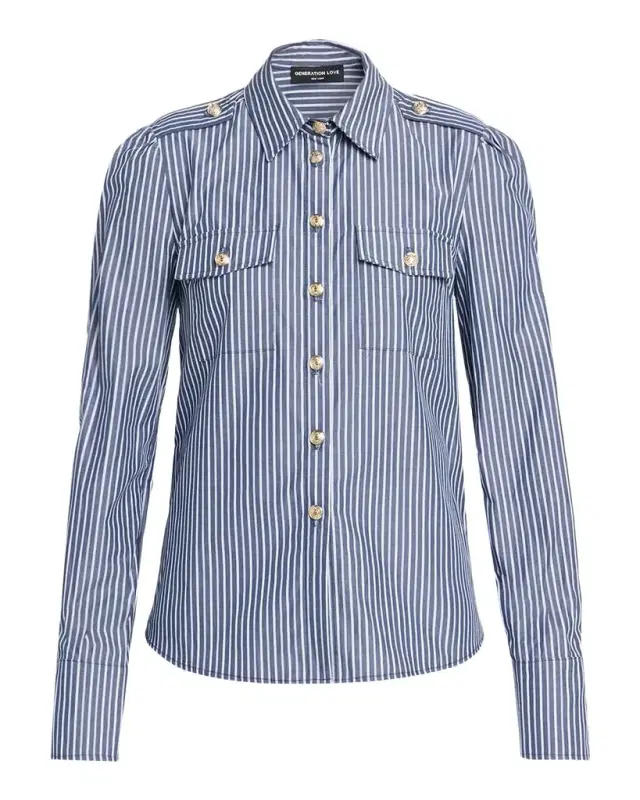 Generation Love Allure Striped Poplin Shirt