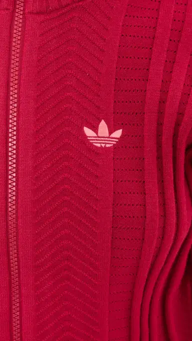 Adidas Knit Firebird Track Top Team Victory Red | Thumbnail 6 Adidas Knit Firebird Track Top Team Victory Red | Thumbnail 6