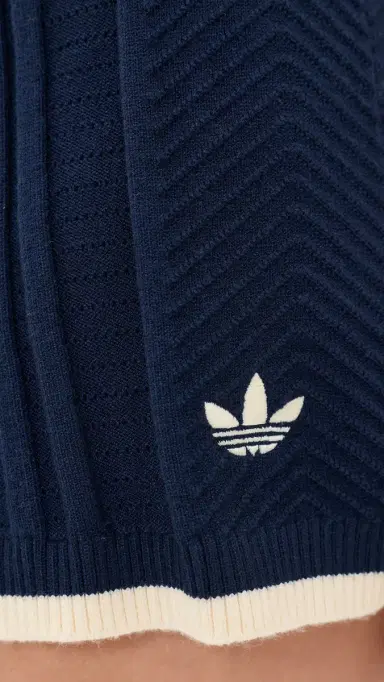 Adidas Cable Knit Shorts Night Indigo | Thumbnail 6