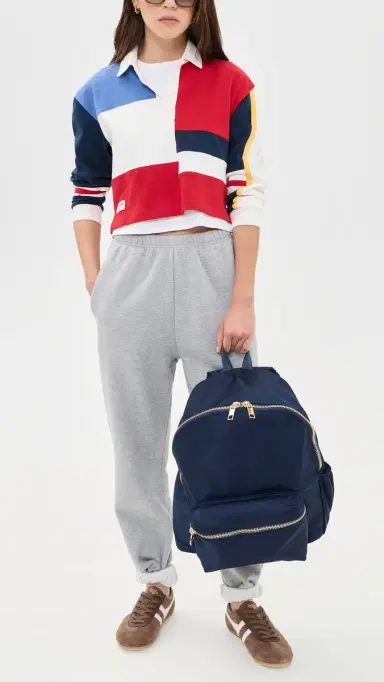 Stoney Clover Lane Classic Nylon Backpack Sapphire One Size | Thumbnail 4