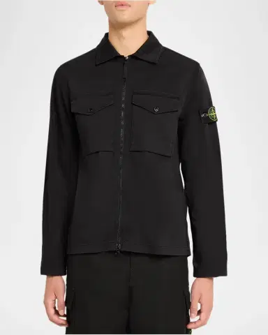 Stone Island Men's Full-Zip Overshirt | Thumbnail 4