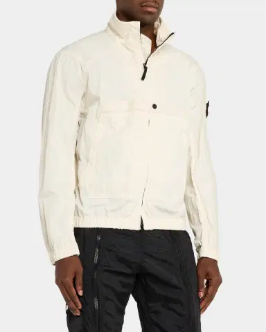 Stone Island Men's Cotton Stretch Full-Zip Jacket | Thumbnail 4