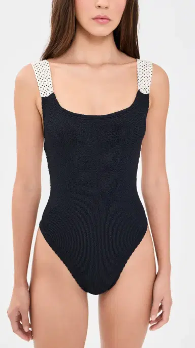 Hunza G Zoe One Piece Black/Polka Dot One Size | Thumbnail 2 Hunza G Zoe One Piece Black/Polka Dot One Size | Thumbnail 2