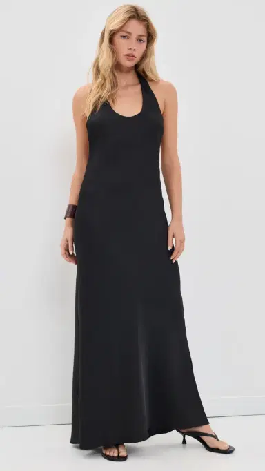LIONESS Bare Maxi Dress Noir | Thumbnail 2