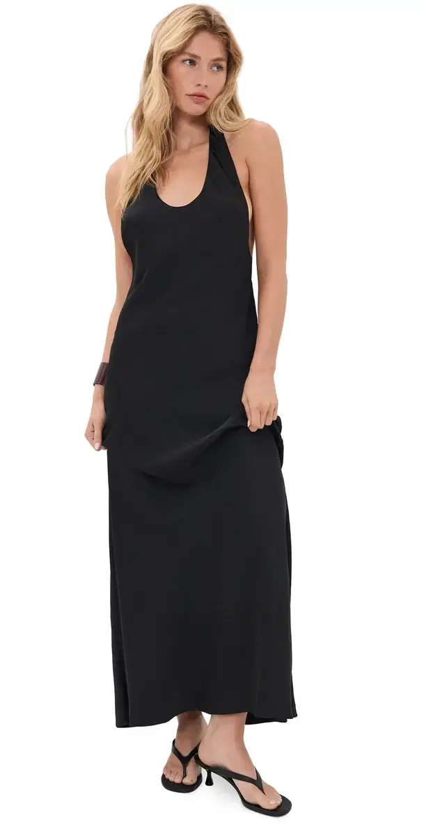 LIONESS Bare Maxi Dress Noir