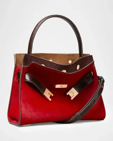 Tory Burch Lee Radziwill Layered Calf Hair Top-Handle Bag | Thumbnail 2