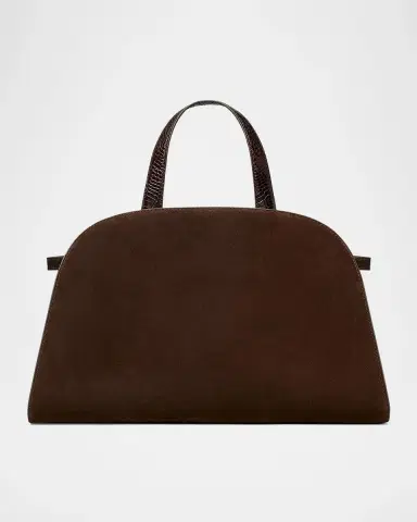 Tory Burch Romy Knot-Embellished Belted Suede Top-Handle Bag | Thumbnail 5