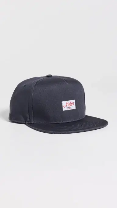 Malbon Benchmark Snapback Hat Blueberry One Size | Thumbnail 2