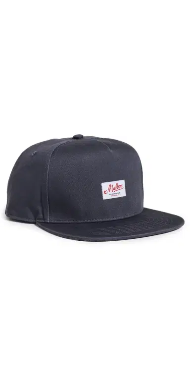 Malbon Benchmark Snapback Hat Blueberry One Size | Thumbnail 1